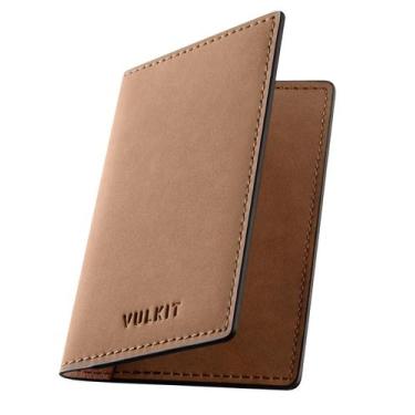 Imagem de Carteira VULKIT Leather Business Card Holder Slim 10,6 x 6,8 cm