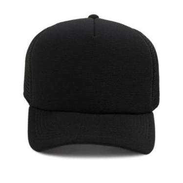 Imagem de Boné Trucker Liso Aba Curva Com Regulagem de Rendinha-Unissex