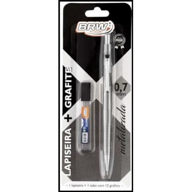 Imagem de Lapiseira Técnica 0.7mm + Grafite Prata, BRW