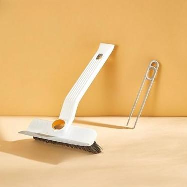 Imagem de Escova de limpeza de azulejos de 360 graus, esfregão multiângulo para superfícies de banheiro e cozinha (branca)