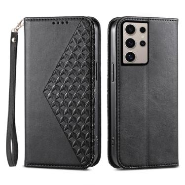 Imagem de Asuwish Capa de telefone para Samsung Galaxy S25 Ultra 5G Capa carteira com protetor de tela de vidro temperado flip alça de pulso suporte para cartão de crédito suporte celular S25Ultra 25S S 25