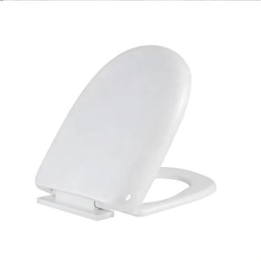 Imagem de Assento sanitário bidê alongado, assento sanitário com bidê, tampa e assento de fechamento silencioso, assento de vaso sanitário para vasos sanitários alongados, fácil de instalar e limpar, nunca