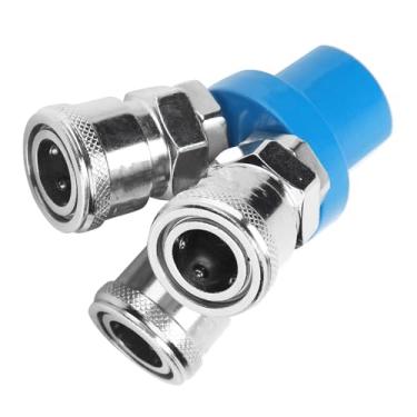 Imagem de Generic Conexão Segura Pneumática de Encaixe Rápido Tipo C de 1/4 ", Durável, 2/3 Vias para Compressor de Bomba de Ar, Uso Universal para Mangueira de Ar (Rodada 3)