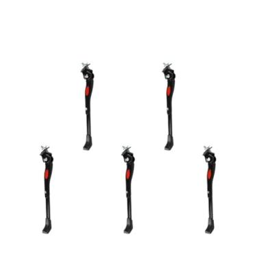 Imagem de 1-3/5 pçs suporte de pontapé de bicicleta de estrada suporte de alumínio mountain bike suporte lateral traseiro parkingrack portátil à prova de poeira parte de ciclismo(5 PCS)