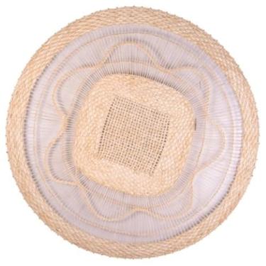 Imagem de Tapete Em Palha Natural Com 130cm Decoração Sala Rustico