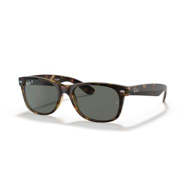 Imagem de Óculos de Sol Ray-Ban Polarizado New Wayfarer 0RB2132 902/58 Tam 58 / Marrom Tartaruga - Lentes Verde