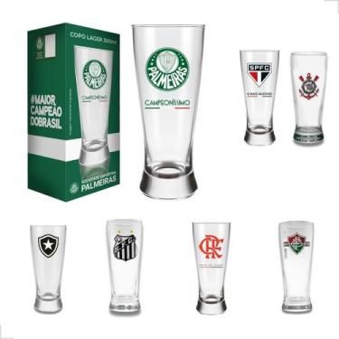 Imagem de Copo De Cerveja Tulipa Chopp Licenciado Times de Futebol 300ml - ALLMI