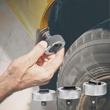 Imagem de Conjunto de 3 chaves de catraca reversível, liga de aço, controle de polegar, catraca de palma para reparo de motocicletas automotivas, faça você mesmo, prata