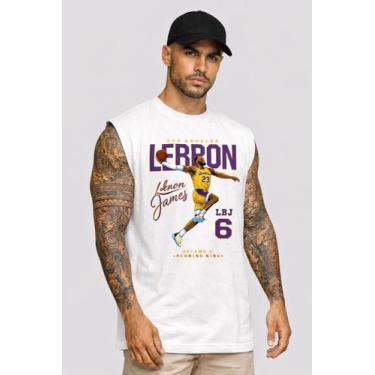 Imagem de Camiseta Regata StreetWear Moda Fitness Oversized - Versitz, Branco, P