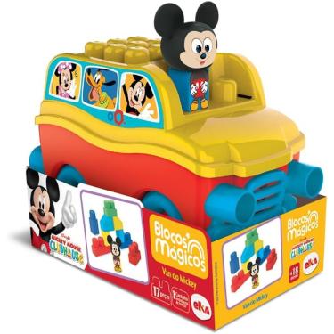 Imagem de Brinquedo Blocos Magicos Disney Van Do Mickey - Elka 1321