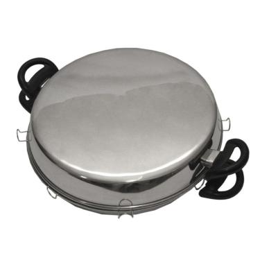 Imagem de Churrasqueira De Fogão Alumínio Luxo Panela Grelha S/ Fumaça