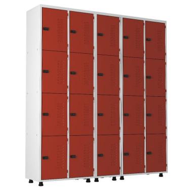 Imagem de Armário Roupeiro Aço 20 Portas Guarda Volume Trinco