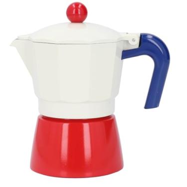 Imagem de TOPINCN Cafeteira Clássica Com Fogão, Cafeteira Com Fogão, de Alumínio de 3 Xícaras de 150ML para Uso Doméstico Ao Ar Livre Com Fabricação de Pressão de, Design Clássico