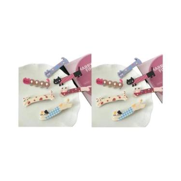 Imagem de Presilhas De Cabelo Bico De Pato Longas E Fofas Estilo Gatinho, 6/12 P