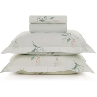 Imagem de Jogo de Cama Karsten Lydia 200 Fios 4 Peças Queen Off White