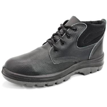 Imagem de Botina De Segurança Biqueira de PVC Cartom CA15080 Couro - Preto, 41