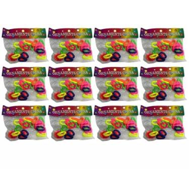 Imagem de Kit 12 Xuxinha de Cabelo Pequena Neon - LZ