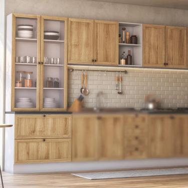 Imagem de Armário de Cozinha Completo Ditália Berlim 4 Peças CVBR B16 Cozy