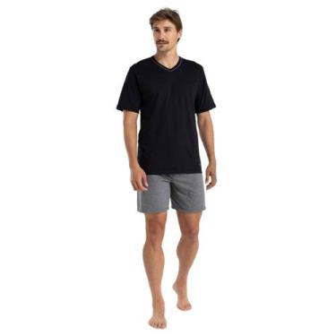 Imagem de Pijama Masculino Curto Mash Algodão Preto 811.51, G