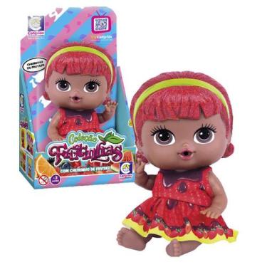 Imagem de Boneca Bebe Coleção Frutinhas Com Cheirinho Morango/chocolate - Cotipl