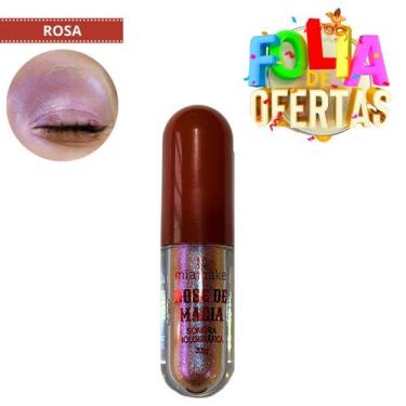 Imagem de Sombra Iluminador Holográfica Dose Magia Furta Mia Make 3,5g, Rosa