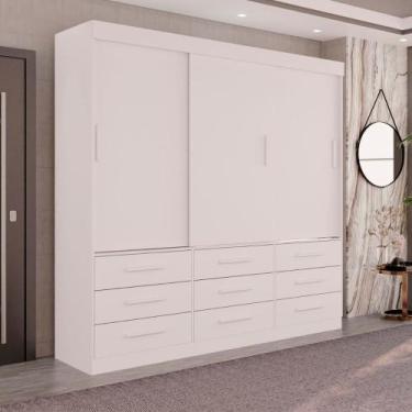 Imagem de Guarda Roupa Casal New Star 3 portas e 9 gavetas Sallêto - Salleto Mov