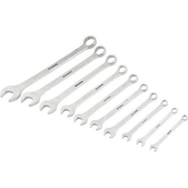 Imagem de Jogo Chave Combinada 6-22mm Aço Carbono Com 10 Peças Estojo - Eccofer