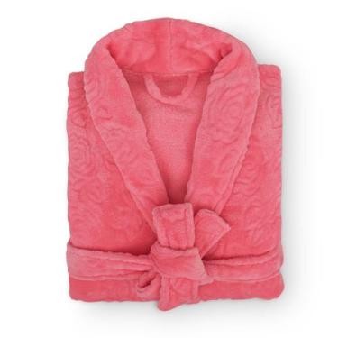 Imagem de Roupão Banho Adulto Unissex Microfibra Flannel Toque Macio - Appel, Be