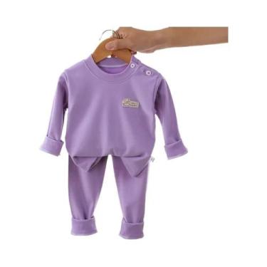 Imagem de Pijamas Infantis De Veludo Quente Para Primavera E Outono Com Estampa 