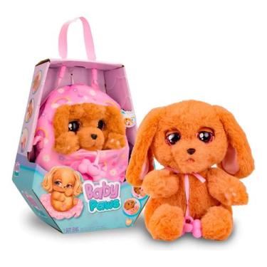 Imagem de Pelúcia Cachorrinho Interativa Baby Paws Cocker Multikids