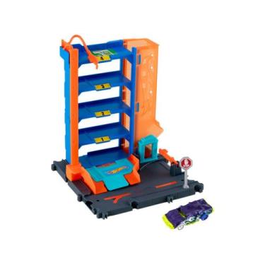 Imagem de Garagem Hot Wheels City Downtown Track Parking Garage - Mattel