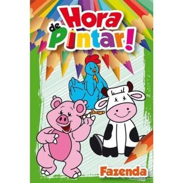 Imagem de Livro para colorir infantil hora de pintar - fazenda - RIDEEL