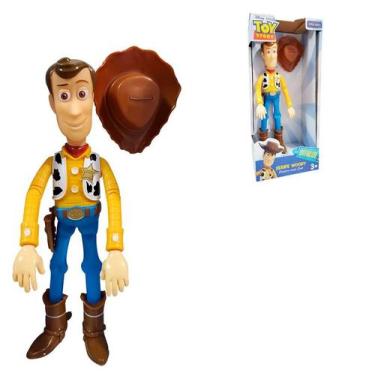 Imagem de Boneco Xerife Woody Toy Story 4 28 cm Articulado Fala 14 Frases Portug