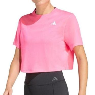 Imagem de Camiseta Cropped Feminina Adidas Boxy Essentials Rosa - KB7-Feminino