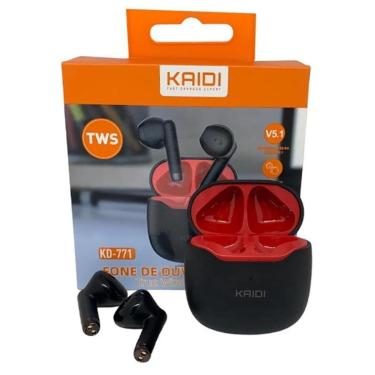 Imagem de Fone de Ouvido Kaidi Bluetooth 5.1 Sem Fio KD771 - KAIDI KD-771 - Preto-Unissex