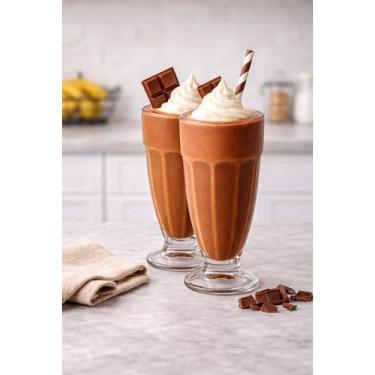 Imagem de Conjunto 2 Taças de Vidro 310ml Copos Elegantes para Água Suco Vinho M