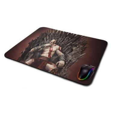 Imagem de Mouse pad Gamer God of War Kratos of Thrones - Starnerd