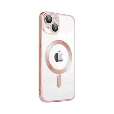 Imagem de Capa Magnética Transparente De Luxo Para Apple Magsafe Compatível Com 