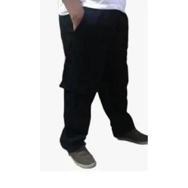 Imagem de calça cargo skate sarja preto tamanho M - PLANET STORE
