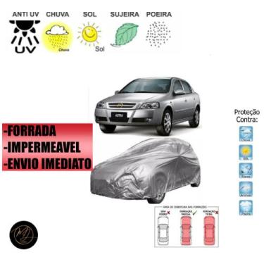 Imagem de Capa para cobrir Carro ASTRA FORRADA  M - 100% Impermeável e Total Pro