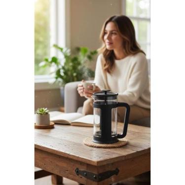 Imagem de Cafeteira Prensa Francesa 350ml Preta: Café Puro - Congratulations Sto