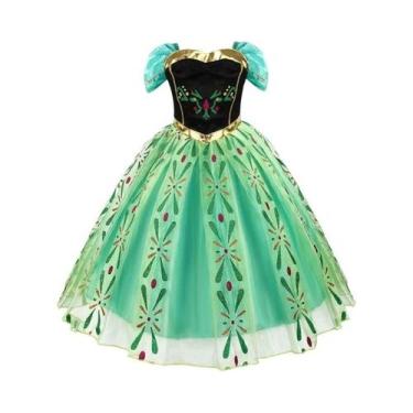 Imagem de Vestido De Princesa Frozen Elsa Anna Para Meninas, Fantasia Infantil P
