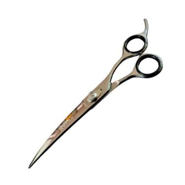 Imagem de Tesoura Curva 8cm Fio Navalha Profissional Cabelo Pelo - RANA, Pratead