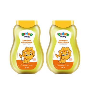 Imagem de Kit com 2 - Shampoo Glicerinado Dinno Baby 100mL  Neutro, Suave e Sem 