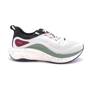 Imagem de Tênis Masculino Corrida Olympikus Reverso 3, Branco bordo, 43