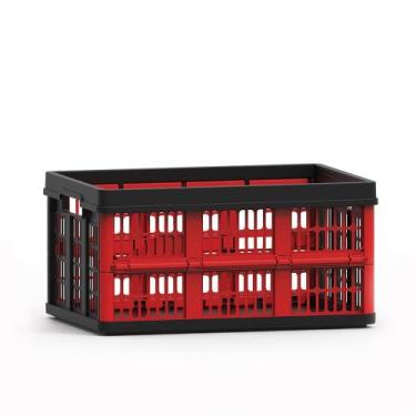 Imagem de Caixa Organizadora Dobrável 45L - Helsim, Vermelho