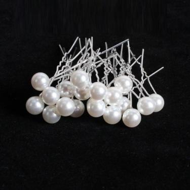 Imagem de Grampo -perola kit com 20 unidades - bijoteria