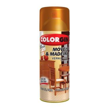 Imagem de Spray verniz mogno brilhante 400ml 763 - colorgin