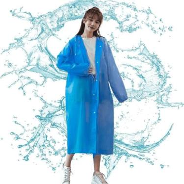 Imagem de Capa de chuva portátil resistente impermeavél Azul AL-651 - Altomex