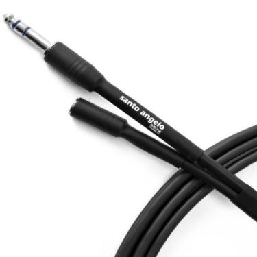 Imagem de Cabo Extensor para Fone P10 St Macho / P2 st Femea 2 Metros AC23 - San